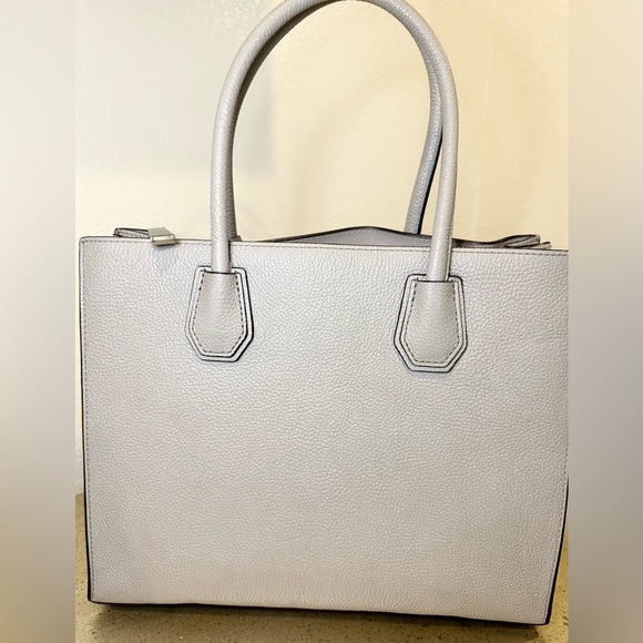 Michael Kors Large Gray Pebbled Leather Tote - Picture 16 of 17